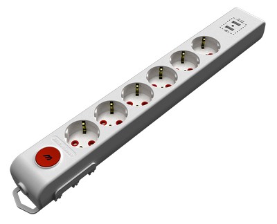 RI-Tech six shock. USB key. grounded group socket (Ç.K.) (3x1.5 1.5 mt)