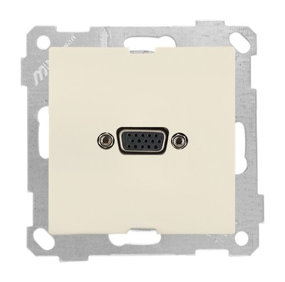 Mec+key VGA socket cream