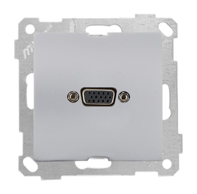 Mec+key VGA socket inox