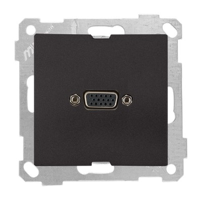 Mec+key VGA socket black