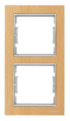 Elitra wooden vertical duo frame beech-worked