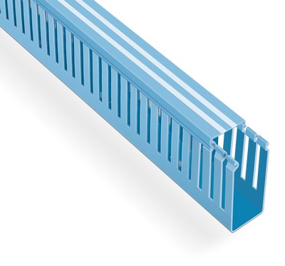 25x60 cable ways-trays (perforated) (blue) (2m)