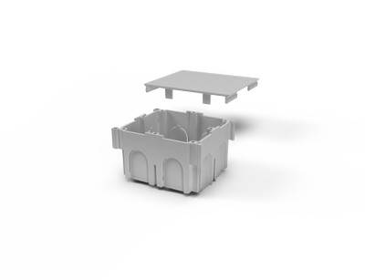 Antigron box 3 Lü Plastic (White) -cable ways-trays part