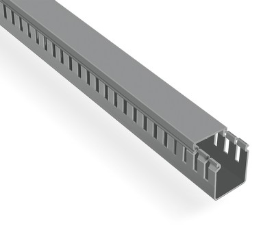 40x40 cable ways-trays (perforated) (Halogen Free) (Gray) (2m) (Promex)
