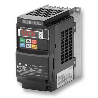 OMRON MX inverter sürücü, 0,2/0,4 kW (HD/ND), 1,6/1,9 A (HD/ND), 200 VAC, 3~ giriş, sensörsüz vektör 4548583484153