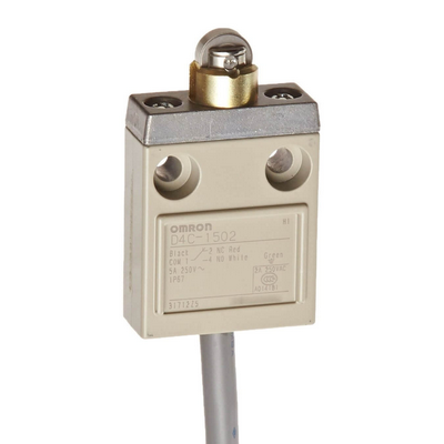 OMRON Compact kapalı limit anahtarı, makaralı piston, 5 A 250 VAC, 4 A 30 VDC, 5m VCTF kablo 4536853210588