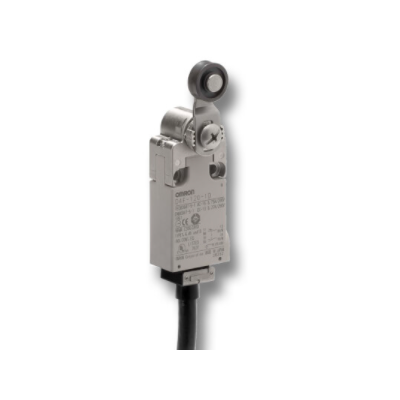 OMRON Küçük Güvenlik Limit Anahtarı, 2NC/2NO yavaş hareketli, makaralı piston, 5 m kablo, yatay kablo çıkışı 4536854896446