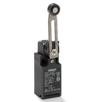 Omron Limit Switch, Adjustable Roller Lever, Form Lock (Metal Ler, Resin Roller), 1NC/1NO (Snap-Action), 1NC/1NO (Snap-Action), PG13.5 (1-Conduite) 4547648034180