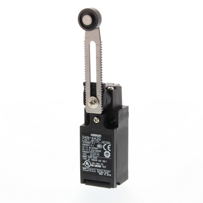 OMRON Limit Switch, D4N, M20 (1 kablo yuvası), 1NC/1NO (yavaş kapama), makaralı kol (metal makara) 4547648035484