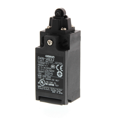 Omron Security Limit Switch, D4N, M20 (1 Cable Slot), 2NC (Slow Closing), Upper Plain 4547648035910