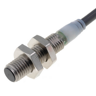 Omron Inductive Sensor, Three Floor Distance, Stainless Steel, Short Body, M8, Flat Head, 3mm, DC, 3 Cable, PNP-NK, 2M cable 4547648150101010101