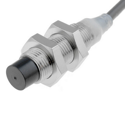 Omron Inductive Sensor, Rice-Nickel, Short Body, M12, Dislocated Head, 8mm, DC, 4 cables, PNP-NA or NK, 2M Cable 454858372424242
