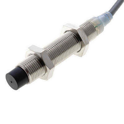 Omron Inductive Sensor, Rice-Nickel, Long Body, M12, Dislocated Head, 8mm, DC, 3 Cable, PNP-NA, 2M cable 4536854950414