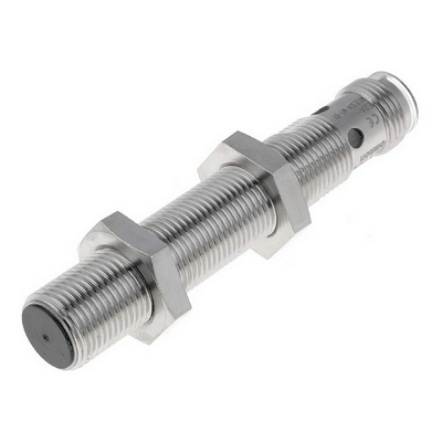 Omron Inductive Sensor, Rice-Nickel, Long Body, M12, Flat Head, 4mm, DC, 3 Cable, PNP-NA, M12 Connector 4536854950506