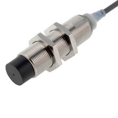 Omron Inductive Sensor, Rice-Nickel, Long Body, M18, Dislocated Head, 16mm, DC, 3 cables, NPN-NA, 2M cable 453685495071111