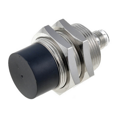 Omron Inductive Sensor, Rice-Nickel, Short Body, M30, Dislocated Head, 20mm, DC, 3 Cable, PNP-NA, M12 Connector 4536854939136