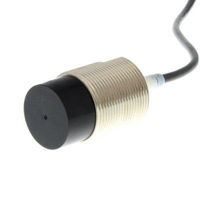Omron Proximity Sensor, Inductive, Brass-Nickel, Short Body, M30, Non-Shielded, 20mm, DC, 3-Wire, PNP-NC, 2M cable 453685493904444