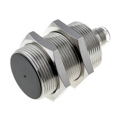 Omron Inductive Sensor, Rice-Nicel, Short Body, M30, Flat Head, 15mm, DC, 4 cables, PNP-NA+NK, M12 Connector 4547648525084