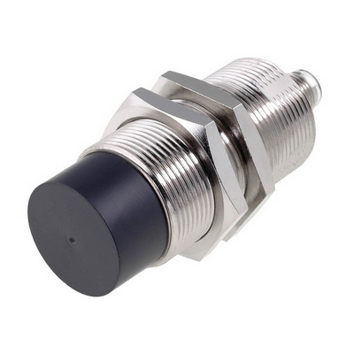 Omron Proximity Sensor, Inductive, Brass-Nickel, Long Body, M30, Non-Shielded, 30mm, DC, 3-Wire, PNP-NC, M12 PLUG-4536854918421