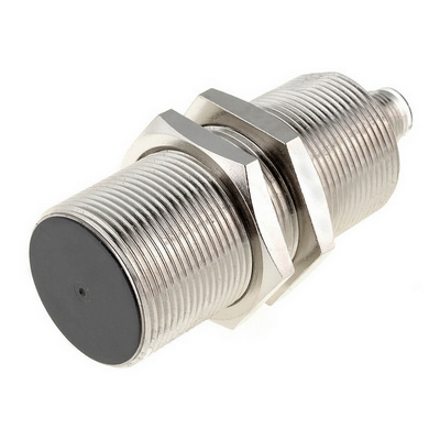 Omron Proximity Sensor, Inductive, Brass-Nickel, Long Body, M30, Shielded, 15mm, DC, 3-Wire, PNP-NC, M12 Connector 4536854950889