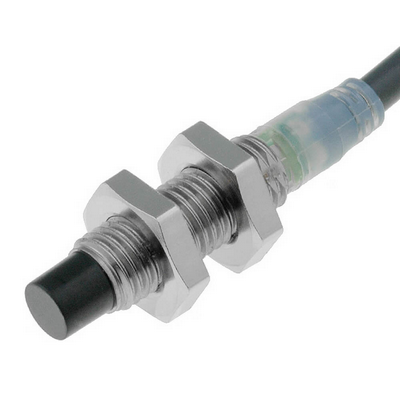 Omron Proximity Sensor, Inductive, Stainless Steel, Short Body, M8, Non-Shielded, 4mm, DC, 3-Wire, NPN-NC, 2M PREWYED 454764816255555555