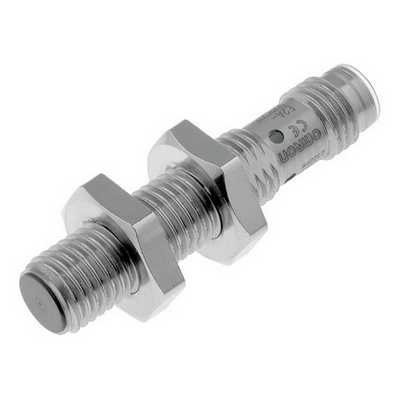 Omron Proximity Sensor, Inductive, Stainless Steel, Short Body, M8, Shielded, 2mm, DC, 3-Wire, PNP-NC, M8 Connector (4 Pin) 4547648525022222