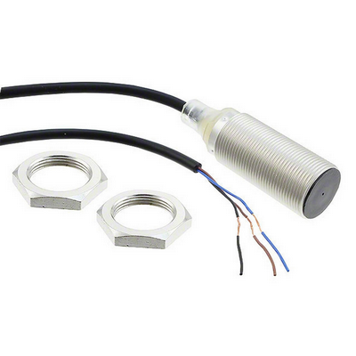 Omron Proximity Sensor, LIGE, Inductive, Nickel-Brass, Short Body, M18, Shielded, 8mm, DC, 3-Wire, PNP-NC, 5M cable 4548583551381
