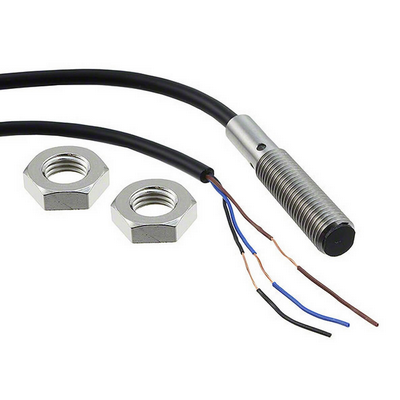 Omron Proximity Sensor, Inductive, Stainless Steel, Short Body, M8, Shielded, 2mm, DC, 3-Wire, NPN-NO, 5M PREWEDE 4548583548763