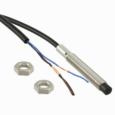 Omron Inductive Sensor, Stainless Steel, Long Body, M8, Dislocated Head, 4mm, DC, 3 Cable, PNP-NA, 2M cable 4548583549074