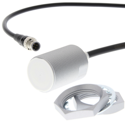 Omron Proximity Sensor, Inductive, Brass-Nickel, Spatter-Coating, M30, Shielded, 20 mm, No, 0.3 M Pig-Tail, DC 2-Wire 454973418383333