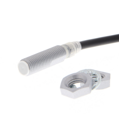Omron Proximity Sensor, Inductive, Brass-Nickel, Spatter-Coating, M8, Shielded, 3 mm, No, 2 M cable, DC 2-Wire 4549734183437