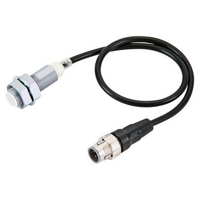 Omron Proximity Sensor, Inductive, Brass-Nickel, Spatter-Coating, M12, Shielded, 7 mm, NC, 0.3 M Pig-Tail, DC 2-Wire 4549734183604