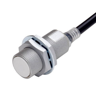 Omron Proximity Sensor, Inductive, Fluororein Coating (Base Material: Brass), M18, Shielded, 8 mm, DC, 3-Wire, PNP No, IO-Link Com2, 2 M PREWEDE 45497344863611