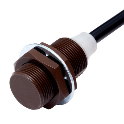 Omron Proximity Sensor, Inductive, Fluororein Coating (Base Material: Sus 303) M18, Shielded, 10 mm, DC, 3-Wire, PNP No, IO-Link Com3, 2 M PREWYED 4549734529617
