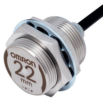 Omron Proximity Sensor, Inductive, Full Metal Stainless Steel 303 m30, Shielded, 22 mm, DC, 3-Wire, PNP NC, 2 M Prewired 45497345272799
