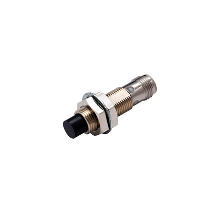 Omron Proximity Sensor, Inductive, Nickel-Brass, Short Body, M12, Ordhieded, 10 mm, DC, 3-Wire, PNP NC, M12 Connector 4549734470025