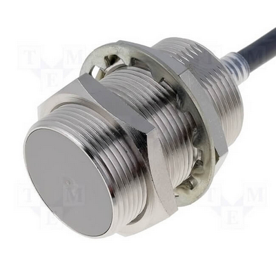 Omron Inductive Sensor, M30, Flat Head, 10mm, AC, 2 cables, NK, 2M cable 4547648404754