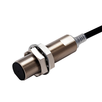 Omron Proximity Sensor, Inductive, Nickel-Brass, Long Body, M18, Shielded, 12 mm, DC, 3-Wire, PNP No, IO-Link Com3, 2 M PREWEDE 4549734476256