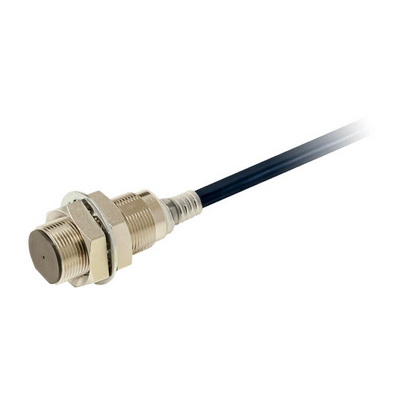 Omron Proximity Sensor, Inductive, Nickel-Brass, Short Body, M18, Shielded, 14 mm, DC, 3-Wire, PNP No, IO-Link Com3, M12 Smartclick Pig-Tail 0.3 M Robotic cable 4549734475556