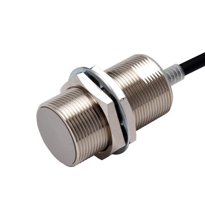 Omron Proximity Sensor, Inductive, Nickel-Brass, Long Body, M30, Shielded, 15 mm, DC, 3-Wire, PNP NC, 2 M PREWEDE 4549734481670