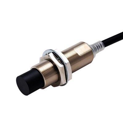 Omron Proximity Sensor, Inductive, Nickel-Brass Long Body, M18, Ordhielded, 20 mm, DC, 3-Wire, PNP No, IO-Link Com3, 2 M PREWIED ROBOTIC KABLO 4549734767511