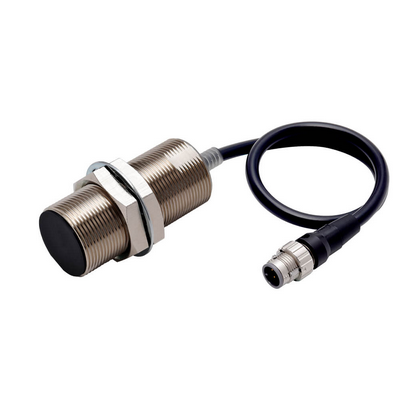 Omron Proximity Sensor, Inductive, Nickel-Brass Long Body, M30, Shielded, 22 mm, DC, 3-Wire, PNP No, IO-Link Com3, M12 Smartclick Pig-Tail 0.3 m 4549734481847