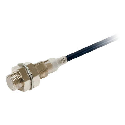 Omron Proximity Sensor, Inductive, Brass-Nickel, M12, Shielded, 2 mm, No, 2 m cable, DC 2-Wire, No Polarity 454973418417555