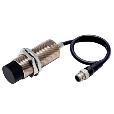 Omron Proximity Sensor, Inductive, Nickel-Brass Long Body, M30, Ordhielded, 50 mm, DC, 3-Wire, PNP No, IO-Link Com3, M12 Smartclick Pig-Tail 0.3 M 454973444826088