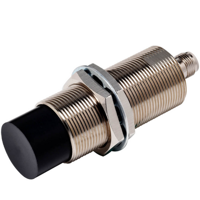Omron Proximity Sensor, Inductive, Nickel-Brass, Long Body, M30, Ordhielded, 50 mm, DC, 3-Wire, NPN No, M12 Connector 4549734480543