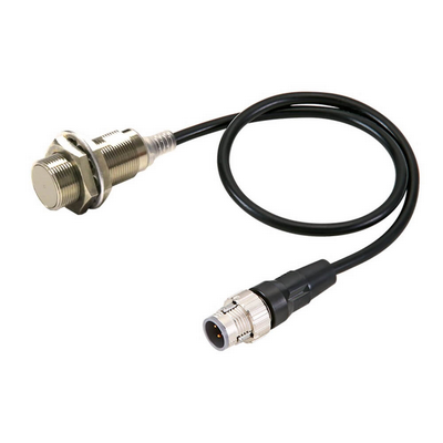 Omron Proximity Sensor, Inductive, Brass-Nickel, M18, Shielded, 5 mm, No, 0.3 m Pig-Tail, DC 2-Wire 45497341843111