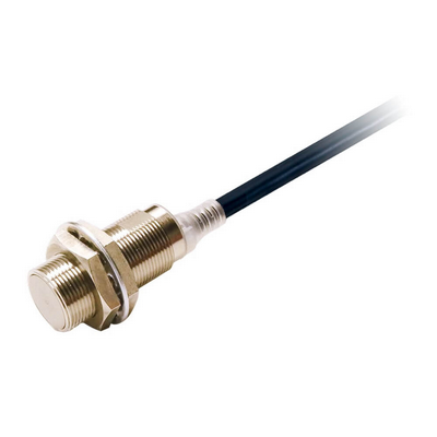 Omron Proximity Sensor, Inductive, Brass-Nickel, M18, Shielded, 5 mm, No, 2 m cable, DC 2-Wire 4549734182591