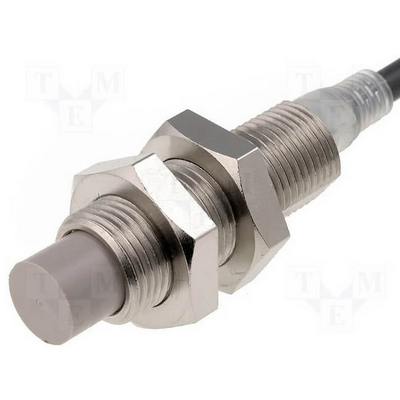 Omron Inductive Sensor, M12, dislocated head, 5mm, AC, 2 cables, Na, 2m cable 4547648404808