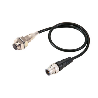 Omron Proximity Sensor, Inductive, Nickel-Brass, Short Body, M12, Shielded, 6 mm, DC, 3-Wire, PNP No, IO-Link Com3, M12 Smartclick Pig-Tail 0.3 M Robotic cable 454973444692101010