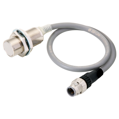 Omron Proximity Sensor, Inductive, M18, Shielded, 7mm, DC, 2-Wire, No, Pig Tail Connector, M12, 4 Pin 45476484076944